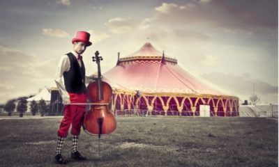 homme violon cirque